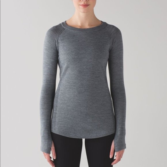 lululemon athletica Sweaters - Lululemon Sit In Lotus Sweater Heathered Medium Grey